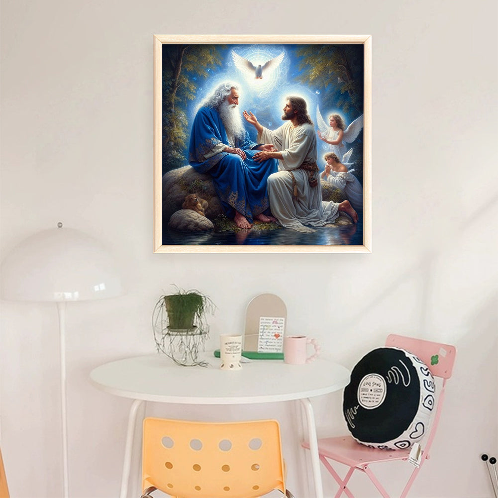 Jesus - 11CT Stamped Cross Stitch 45*45CM