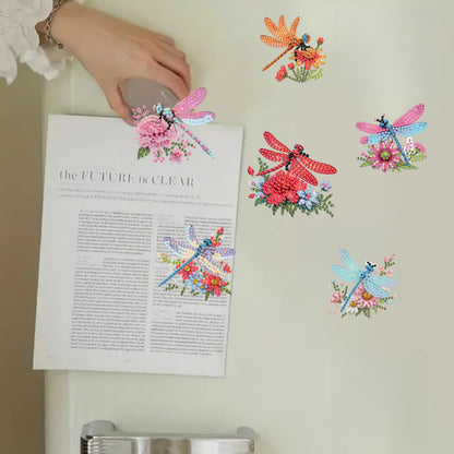 6Pcs Diamond Painting Refrigerator Magnets Diamond Art Kits for Adults Beginners