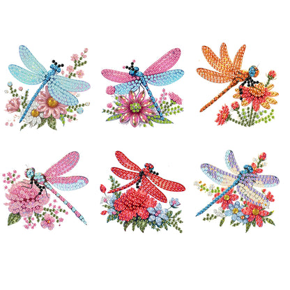 6Pcs Diamond Painting Refrigerator Magnets Diamond Art Kits for Adults Beginners