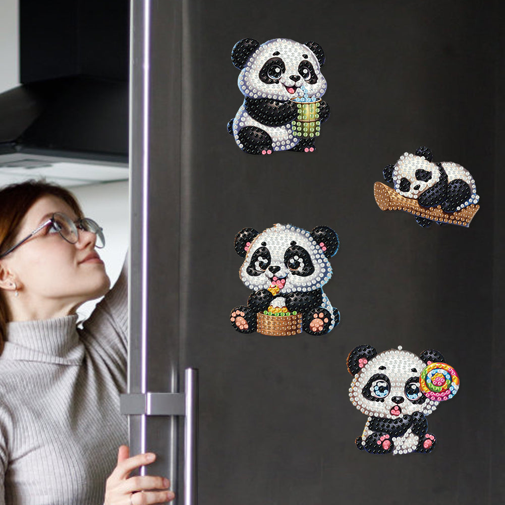 6Pcs Diamond Painting Refrigerator Magnets Diamond Art Kits for Adults Beginners