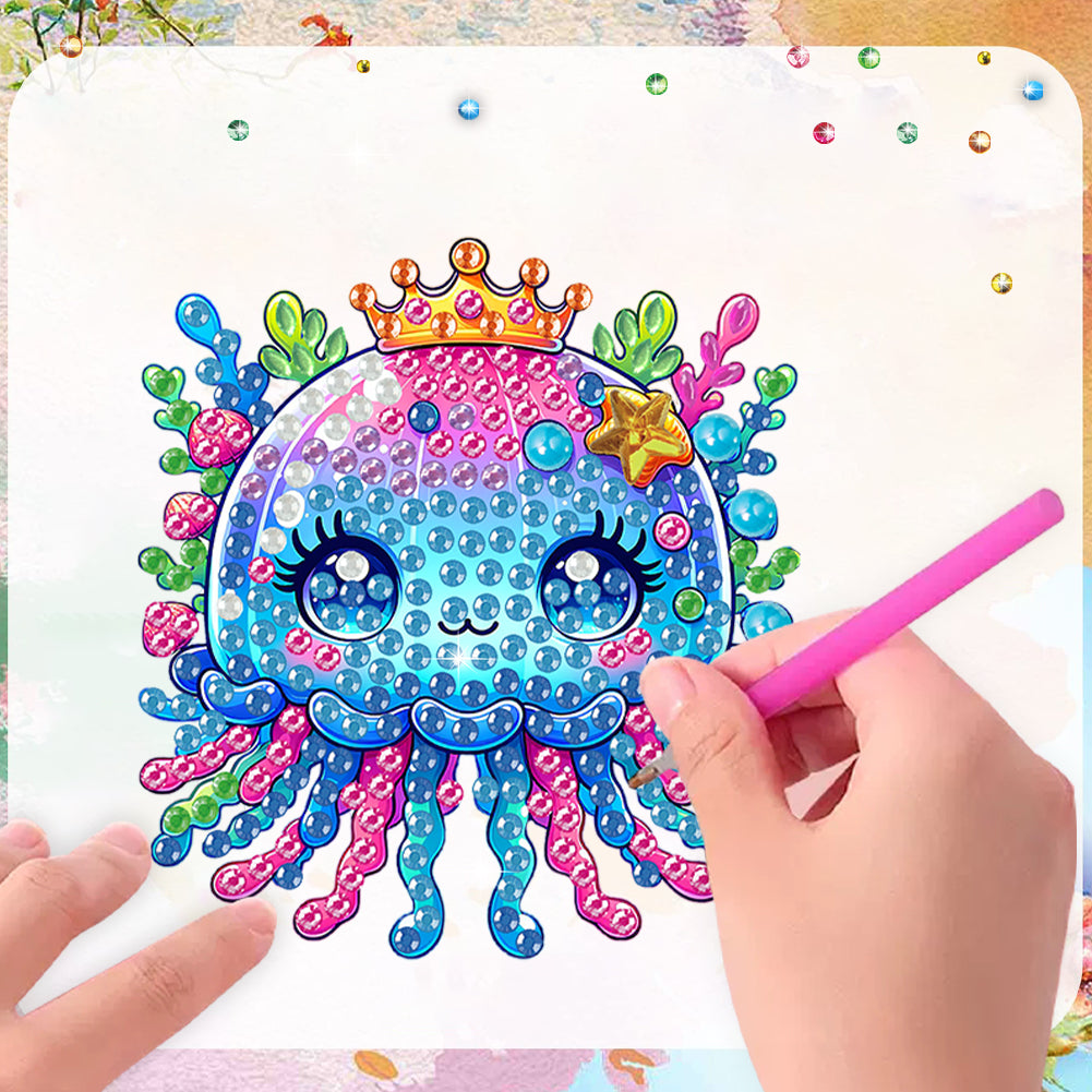 6Pcs Diamond Painting Refrigerator Magnets Diamond Art Kits for Adults Beginners