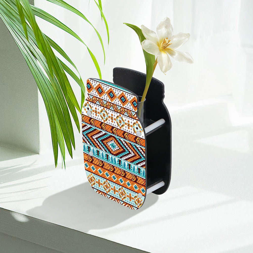 Dog Acrylic Double Sided Special Shape Diamond Painting Vase Bedroom Table Decor