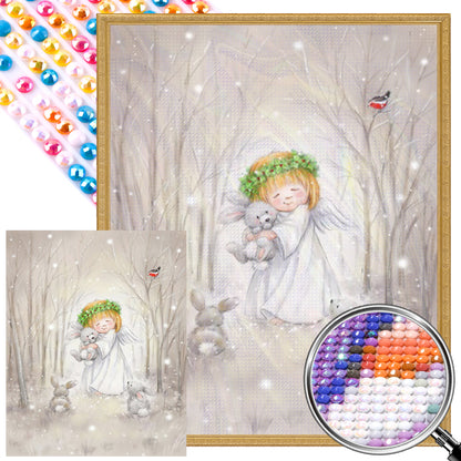 Angel Girl - Full AB Round Drill Diamond Painting 40*50CM
