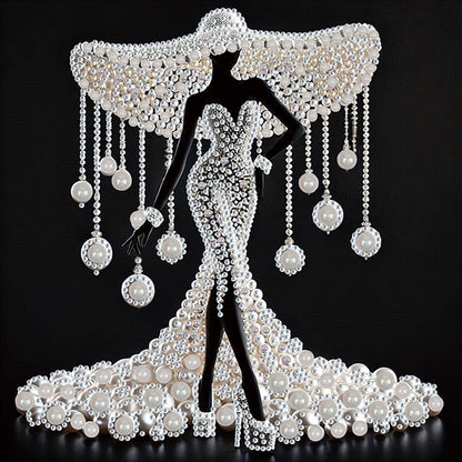 4 Pcs Elegant Lady - Special Shaped Drill Diamond Painting 30*30CM