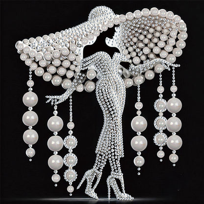 4 Pcs Elegant Lady - Special Shaped Drill Diamond Painting 30*30CM