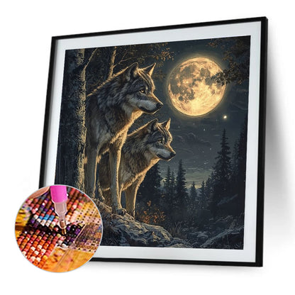 Wolf - Full Round Drill Diamond Painting 40*40CM