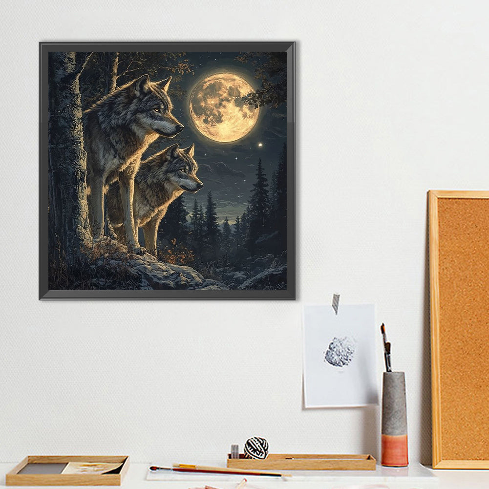 Wolf - Full Round Drill Diamond Painting 40*40CM