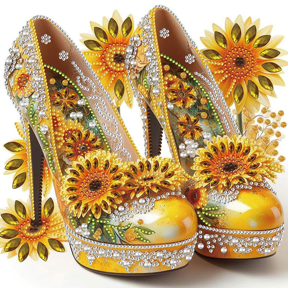 4 Pcs High Heels - Special Shaped Drill Diamond Painting 30*30CM