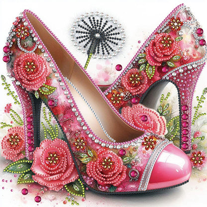 4 Pcs High Heels - Special Shaped Drill Diamond Painting 30*30CM