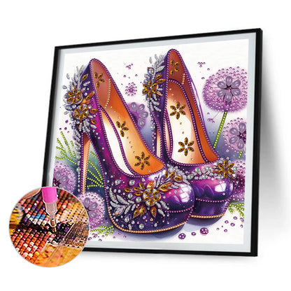 4 Pcs High Heels - Special Shaped Drill Diamond Painting 30*30CM