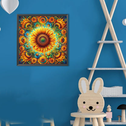 Sunflowers - Full Round Drill Diamond Painting 30*30CM