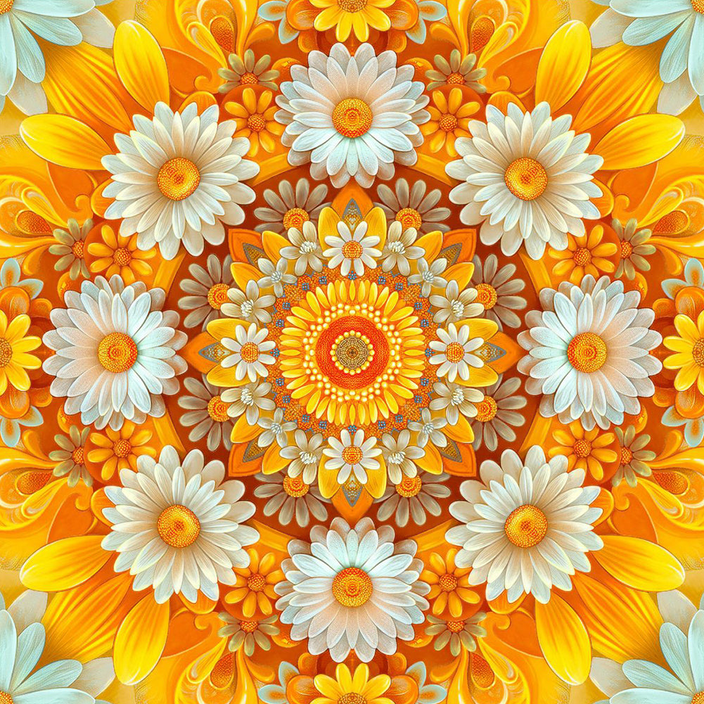 Sunflowers - Full Round Drill Diamond Painting 30*30CM