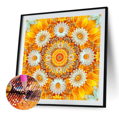 Sunflowers - Full Round Drill Diamond Painting 30*30CM