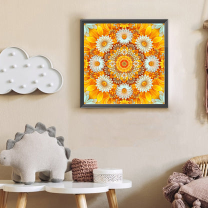 Sunflowers - Full Round Drill Diamond Painting 30*30CM
