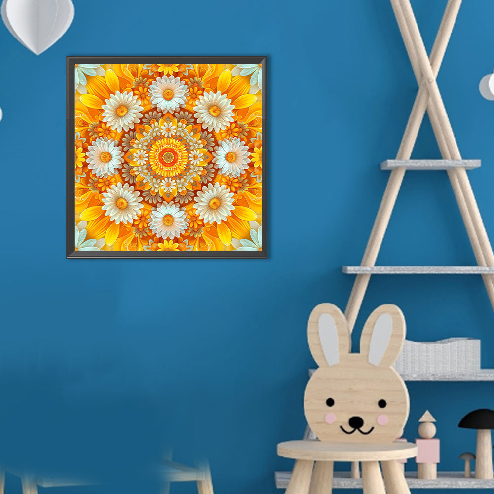 Sunflowers - Full Round Drill Diamond Painting 30*30CM