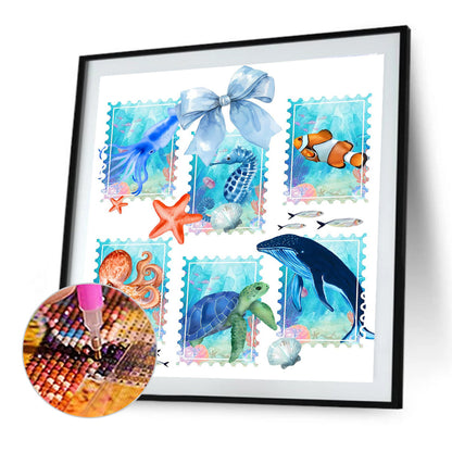 Marine Life - Full Round Drill Diamond Painting 40*40CM