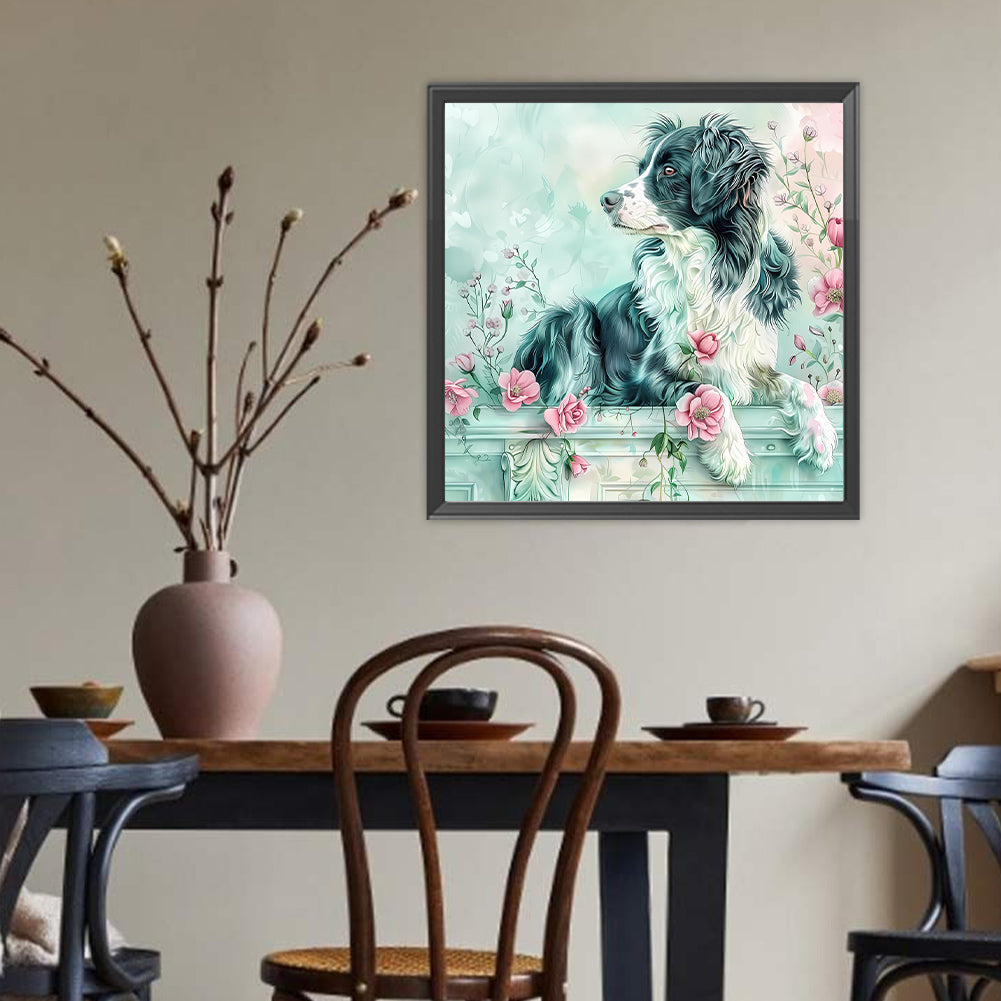 Dog - Full Round Drill Diamond Painting 40*40CM