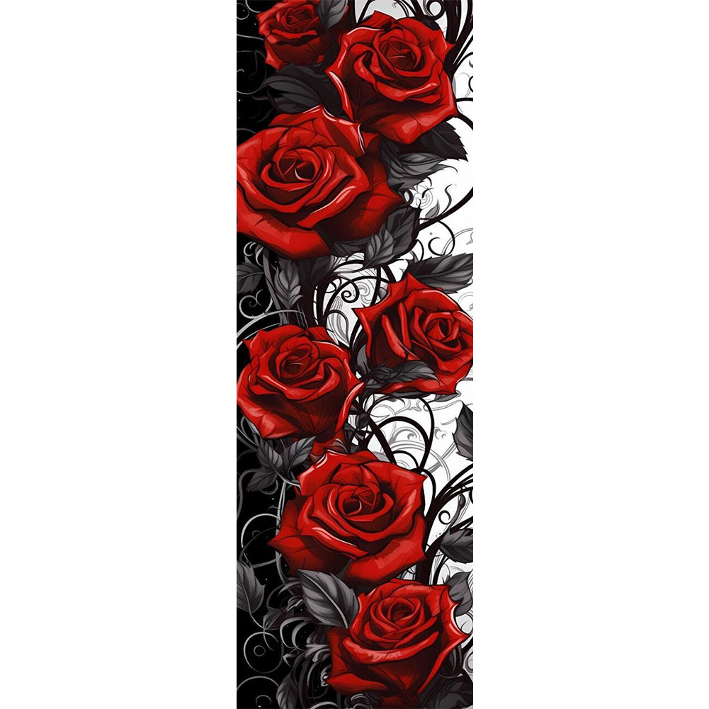 Red Rose - Full Round Drill Diamond Painting 30*90CM