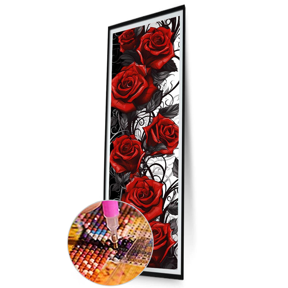 Red Rose - Full Round Drill Diamond Painting 30*90CM