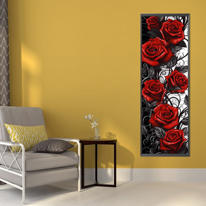 Red Rose - Full Round Drill Diamond Painting 30*90CM