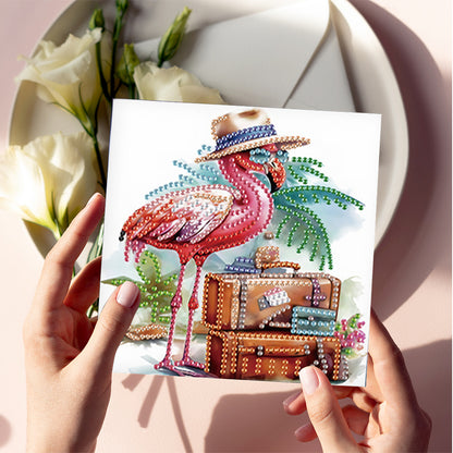 6Pcs Bouquet DIY Diamond Painting Card Diamond Drawing Card for Adults Beginners