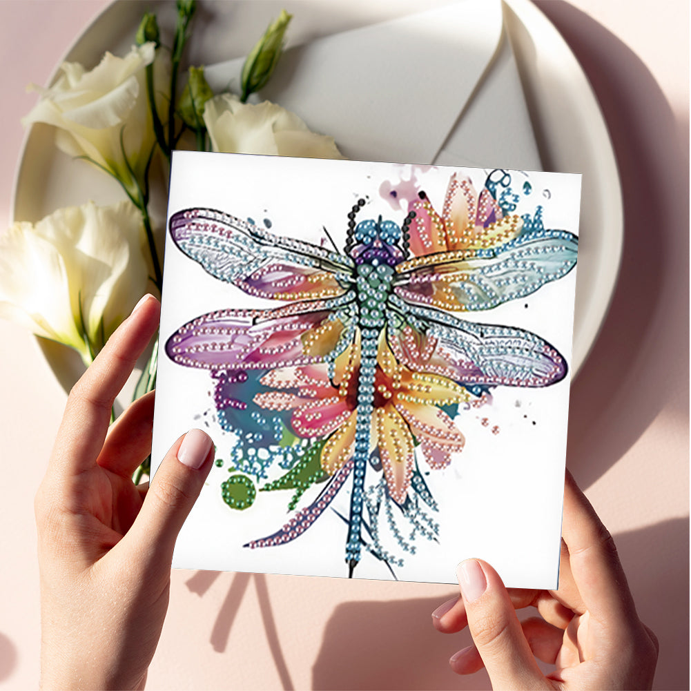 6Pcs Bouquet DIY Diamond Painting Card Diamond Drawing Card for Adults Beginners