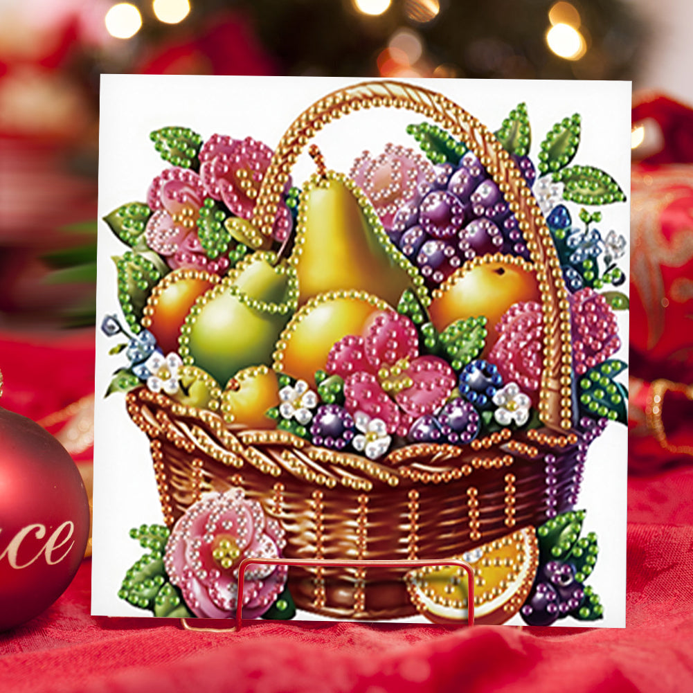 6Pcs Bouquet DIY Diamond Painting Card Diamond Drawing Card for Adults Beginners