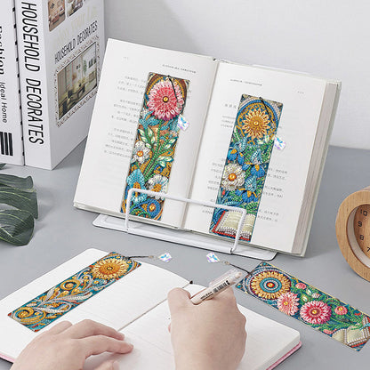 4Pcs Special Shape Dragonfly DIY Bookmarks Diamond Painting Kits for Book Lovers