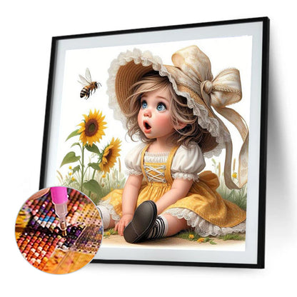 Cute Child - Full Round Drill Diamond Painting 40*40CM
