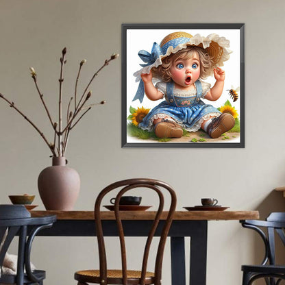 Cute Child - Full Round Drill Diamond Painting 40*40CM