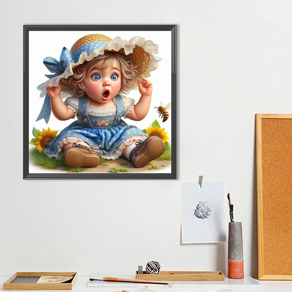 Cute Child - Full Round Drill Diamond Painting 40*40CM