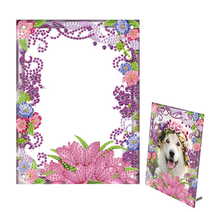 Special Shape Flower Table Top Diamond Painting Frame Kits for Home Office Decor