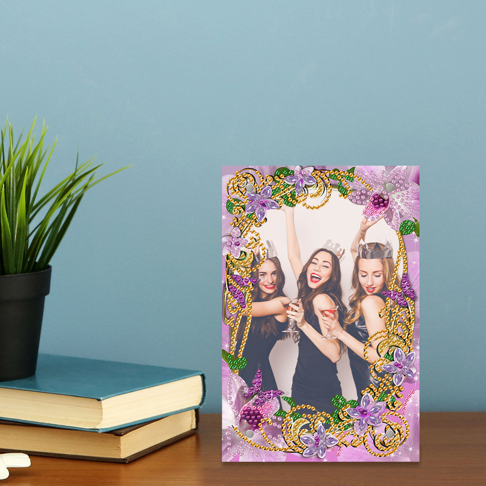 Special Shape Flower Table Top Diamond Painting Frame Kits for Home Office Decor