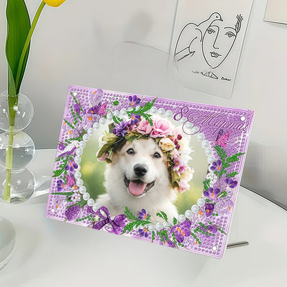 Special Shape Flower Table Top Diamond Painting Frame Kits for Home Office Decor