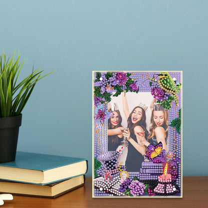 Special Shape Flower Table Top Diamond Painting Frame Kits for Home Office Decor