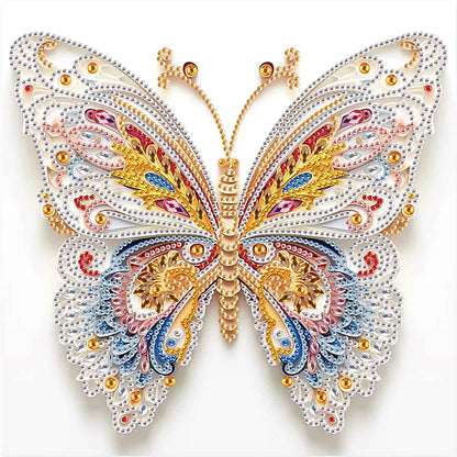 Quilled Butterfly - Special Shaped Drill Diamond Painting 30*30CM