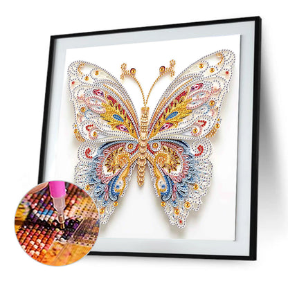 Quilled Butterfly - Special Shaped Drill Diamond Painting 30*30CM