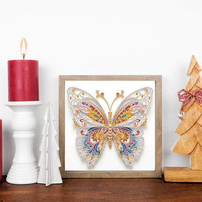 Quilled Butterfly - Special Shaped Drill Diamond Painting 30*30CM