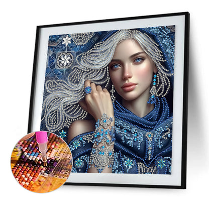 Lady Beauty - Special Shaped Drill Diamond Painting 30*30CM
