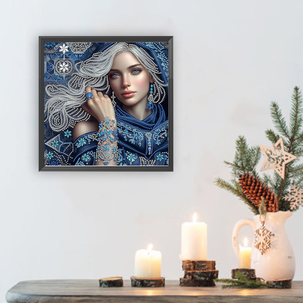 Lady Beauty - Special Shaped Drill Diamond Painting 30*30CM