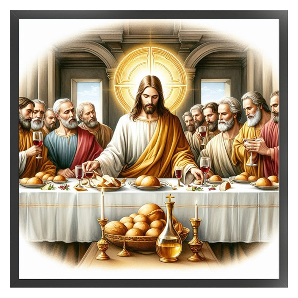 Jesus And His Disciples - 14CT Stamped Cross Stitch 40*40CM