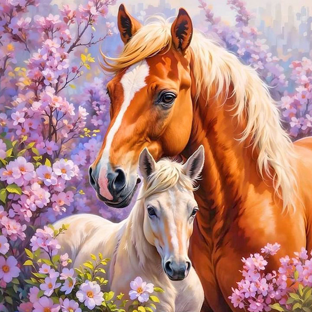 Horse - Full Round Drill Diamond Painting 40*40CM