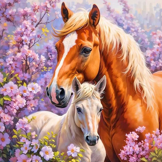 Horse - Full Round Drill Diamond Painting 40*40CM
