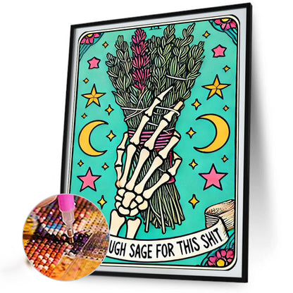 Skeleton Hand - Full Round Drill Diamond Painting 40*50CM