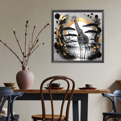 Giraffe - Full Round Drill Diamond Painting 40*40CM