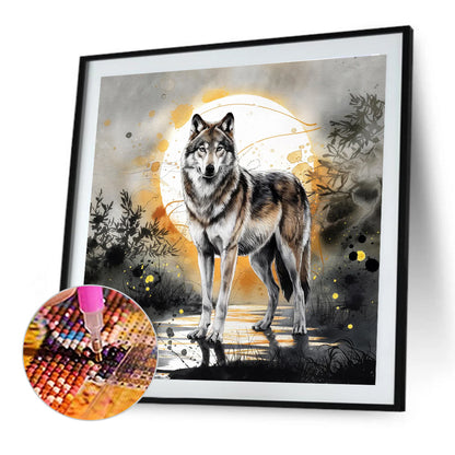Wolf - Full Round Drill Diamond Painting 40*40CM