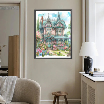 House Castle - Full Round Drill Diamond Painting 40*50CM