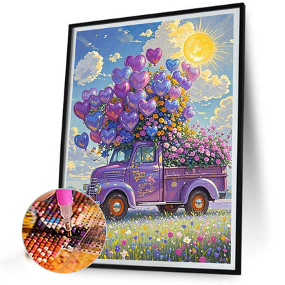 Car On The Lawn - Full Round Drill Diamond Painting 40*50CM