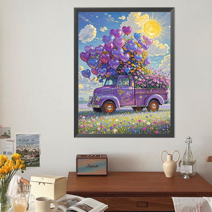 Car On The Lawn - Full Round Drill Diamond Painting 40*50CM