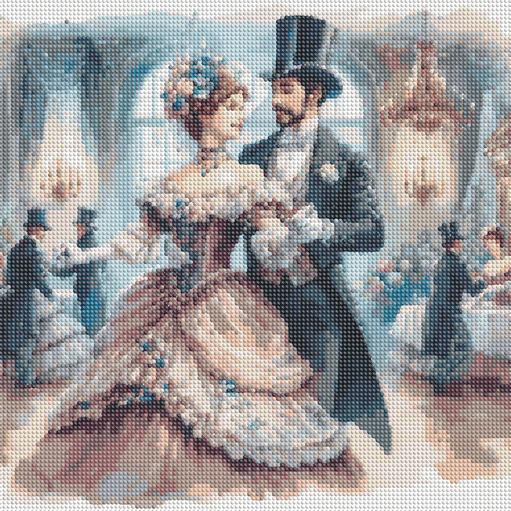 Victorian Beauty - Full Round Drill Diamond Painting 40*40CM